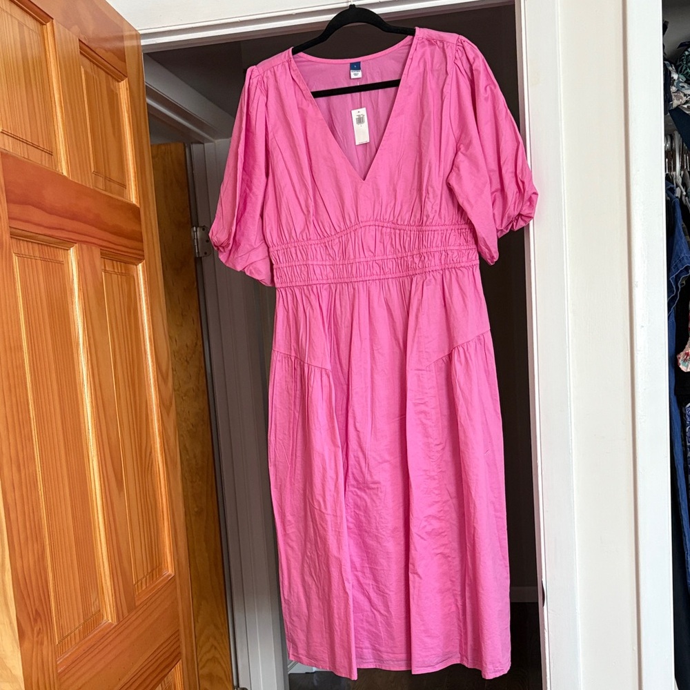 Old Navy Pink Midi Dress